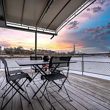 Luxury Houseboat - Concorde/tour Eiffel View Hotel Paris