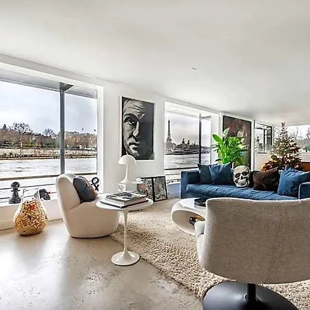 Luxury Houseboat - Concorde/tour Eiffel View Apartamento *