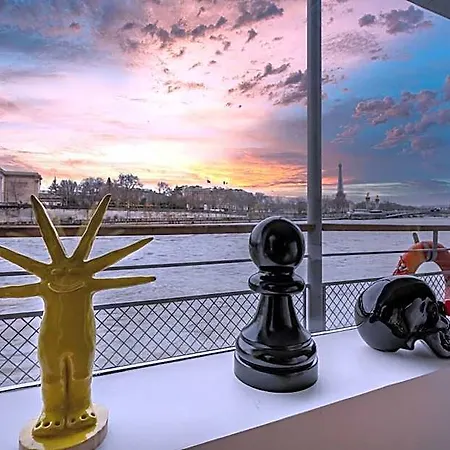 Apartamento Luxury Houseboat - Concorde/tour Eiffel View *